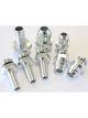 Aeroflow Replacement Surge Tank Fittings -6 ORB to -6AN x 3 Silver