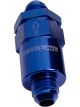 Aeroflow 30 Micron Billet Fuel Filter -6AN Blue , 2