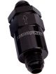 Aeroflow 30 Micron Billet Fuel Filter -6AN Black , 2
