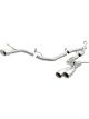 MagnaFlow Cat-Back SS 2.5in Quad Split Rear Exit 4in Tips For 14-16 Jeep