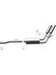 MagnaFlow System C/B For 08 Ram 1500 5.7 dual side