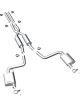 MagnaFlow For 11-13 Dodge Challenger V6 3.6L Dual Split Rr Exit SS Cat B