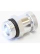 Aeroflow Drain Valve -10 ORB Silver With 1/8