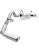 MagnaFlow Cat-Back, SS, 2.5/3in, Single Psgr Side Polished 4in Tip For 2