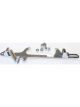 Aeroflow Billet Throttle Cable Bracket 4500 Dominator Style Chrome