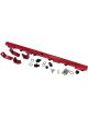 Aeroflow Billet EFI Fuel Rails Red For Ford BA-BF 4.0L DOHC 6 Cyl