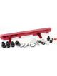 Aeroflow Billet EFI Fuel Rails Red For Nissan SR20 Red