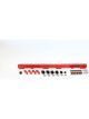 Aeroflow Billet EFI Fuel Rails Red For Nissan RB30