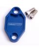 Aeroflow Billet Fuel Pump Block-Off Plate Blue For Holden V8
