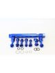 Aeroflow Adjustable Billet Fuel Log Blue