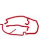Mishimoto For 05-08 Chevy Corvette/Z06 Red Silicone Ancilla…