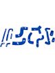 Mishimoto For 88-91 BMW E30 M3 Blue Silicone Hose Kit