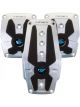 NRG Brushed Aluminum Sport Pedal M/T Silver w/Black Rubber Inserts