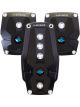 NRG Brushed Aluminum Sport Pedal M/T Black w/Black Rubber Inserts