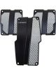 NRG Brushed Aluminum Sport Pedal M/T Black w/Silver Carbon