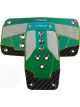 NRG Aluminum Sport Pedal A/T Silver w/Neochrome Carbon