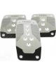 NRG Aluminum Sport Pedal M/T Silver w/Black Carbon