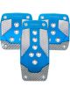 NRG Aluminum Sport Pedal M/T Blue w/Silver Carbon