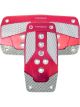 NRG Aluminum Sport Pedal A/T Red w/Silver Carbon