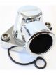 Aeroflow Thermostat Housing Chrome For Holden V8, No Heater Outlet