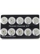 NRG Fender Washer Kit w/Rivets For Plastic Silver Set of 10