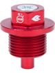 NRG Magnetic Oil Drain Plug M20X1.5 For Subaru Red