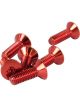 NRG Steering Wheel Screw Upgrade Kit Conical Red