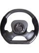 NRG Carbon Fiber Steering Wheel 320mm CF Center Plate & Two-Tone Ca…