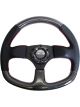 NRG Carbon Fiber Steering Wheel 320mm Flat Bottom & Leather Trim w/…