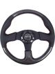 NRG Carbon Fiber Steering Wheel 315mm Leather Trim w/Red Stitching