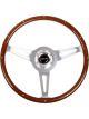 NRG Classic Wood Grain Steering Wheel 365mm Wood w/Metal Inserts & Br…