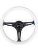 NRG Classic Wood Grain Steering Wheel 350mm Glow-In-The-Dark Bl…