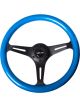 NRG Classic Wood Grain Steering Wheel 350mm Blue Pearl/Flake Paint…