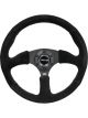 NRG Reinforced Steering Wheel 350mm / 2.5in. Deep Blk Suede Comfor