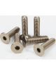 NRG Titanium Silver Steering Wheel Screw Kit Upgrade- Conical