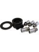 Aeroflow Billet Oil Cooler Sandwich Adapter Fitment Black Anodised