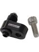 Aeroflow -4AN Water Cross-Over Adapter Black For Holden/Chev LS
