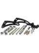 Aeroflow Low Mount Billet Air Con Bracket Black Suit SB Chevy