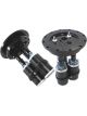 Aeroflow Billet Triple Fuel Pump Hanger For Bosch Style Pump Black AF64-4050BLK