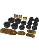 Prothane For 73-80 Chevy C10 Body Mount Kit Black
