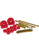 Prothane For 82-01 GM S10 2wd Front Sway Bar Bushings 1 1/8in Red