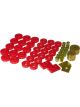 Prothane For 55-57 Chevy Full 2dr Hardtop Body Mount Red