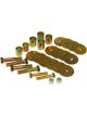 Prothane For 67-81 Chevy Camaro Body Mount Hardware Kit Red