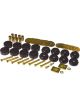 Prothane For 59-64 Chevy Impala / Belair Body Mount Kit Black