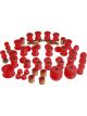 Prothane For 90-93 Acura Integra Total Kit Red