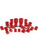 Prothane For 01-03 Honda Civic Total Kit Red