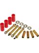 Prothane For 55-75 Jeep CJ5/7 Front & Rear Main Spring Eye Bushings Red