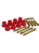 Prothane For 87-96 Jeep YJ Front & Rear Main Spring Eye Bushings Red