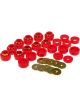 Prothane For 87-96 Jeep Wrangler Body Mount Red