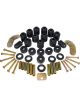 Prothane For 97-01 Jeep TJ 1in Lift Body Mount Kit Black